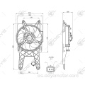 Ventilador de refrigeración del radiador del coche de menor ruido para FIAT